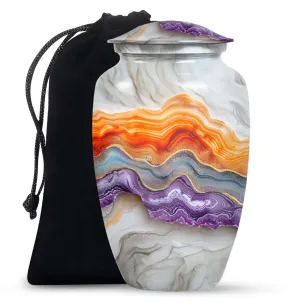 Eternal Horizon: Vibrant Swirl Cremation For Cherished Memories