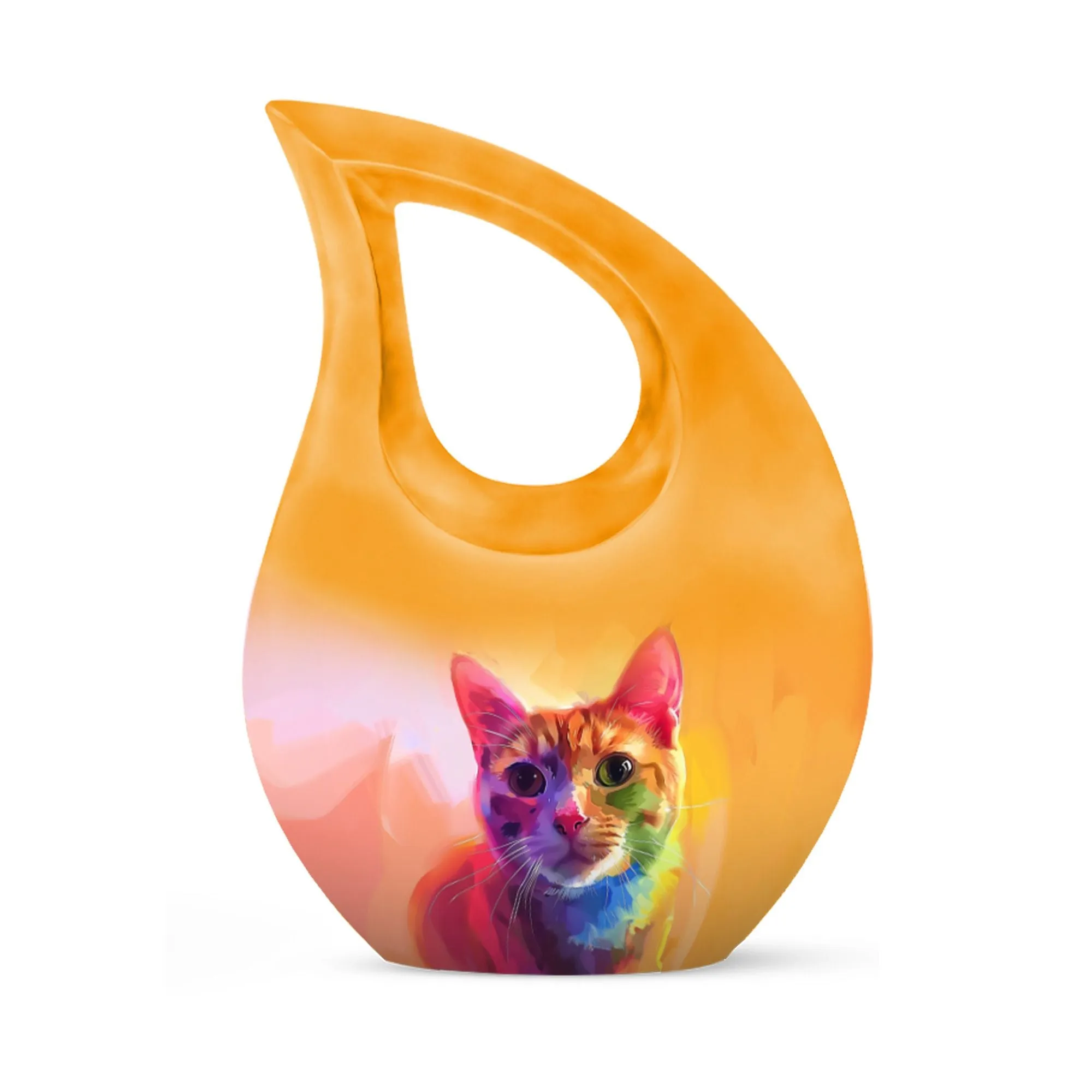 Feline Aura Urn -Containers For Ashes After Cremation