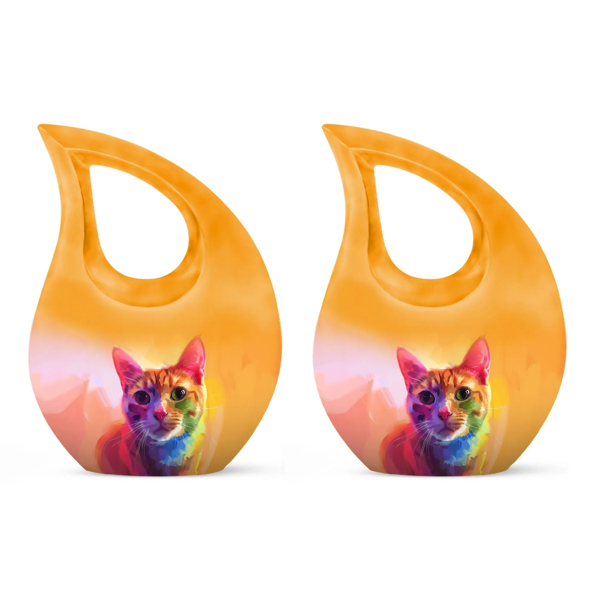 Feline Aura Urn -Containers For Ashes After Cremation