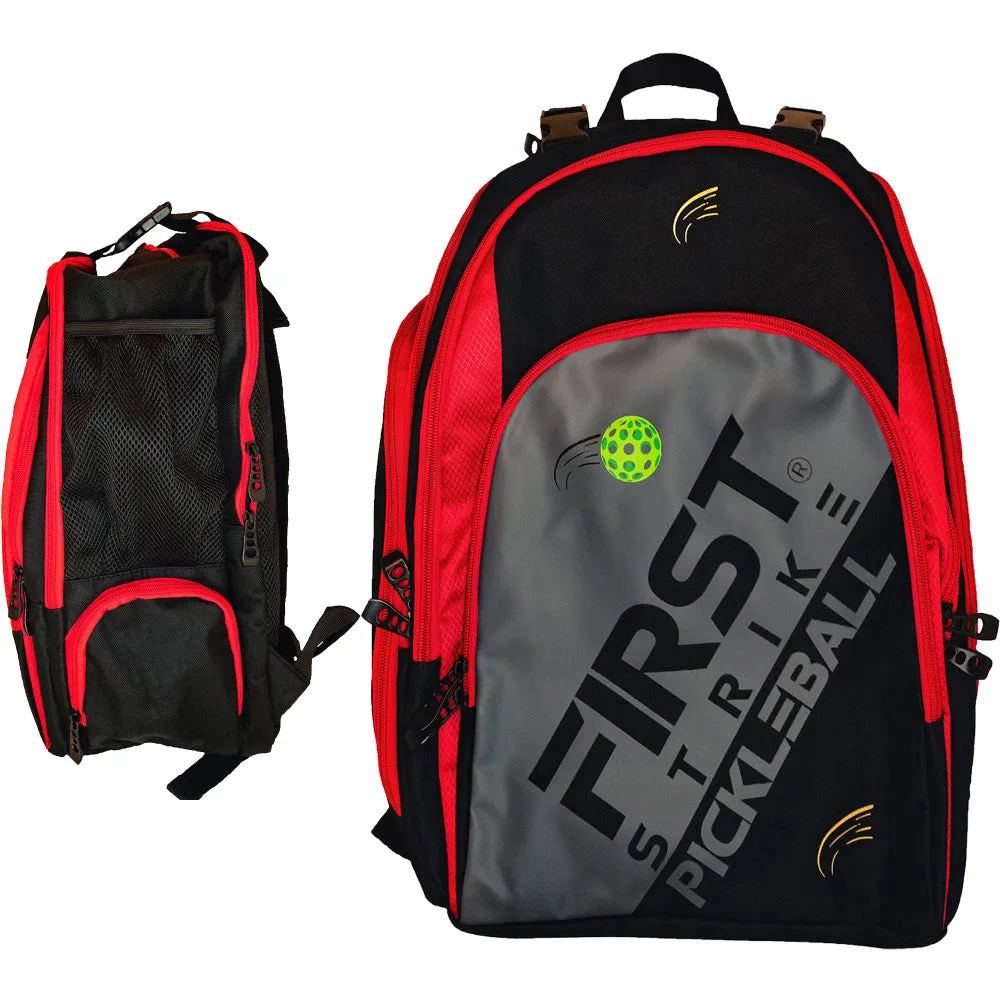 First Strike Pickleball Deluxe Carry-All Bag - Vibrant Red