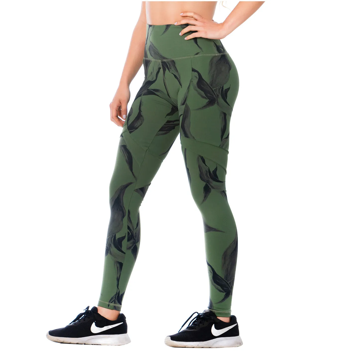 FLEXMEE Sportwear-Legging 946169 2020-1 Spring Summer Collection Color Moss