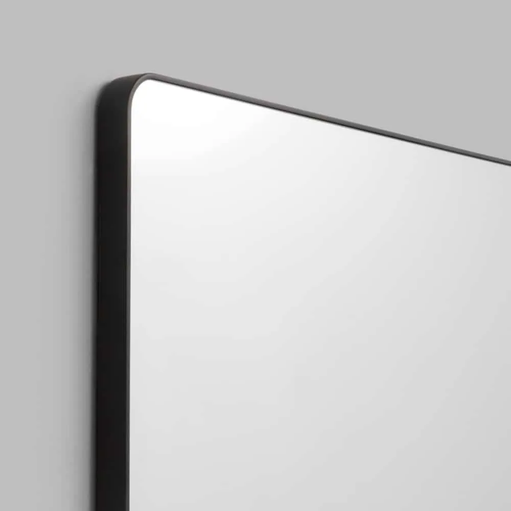 Flynn Curve Rectangle Mirror - Black Small 60cm x 80cm