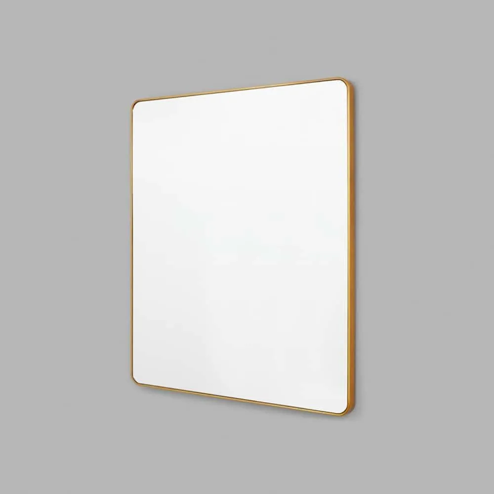 Flynn Curve Rectangle Mirror - Brass Small 60cm x 80cm