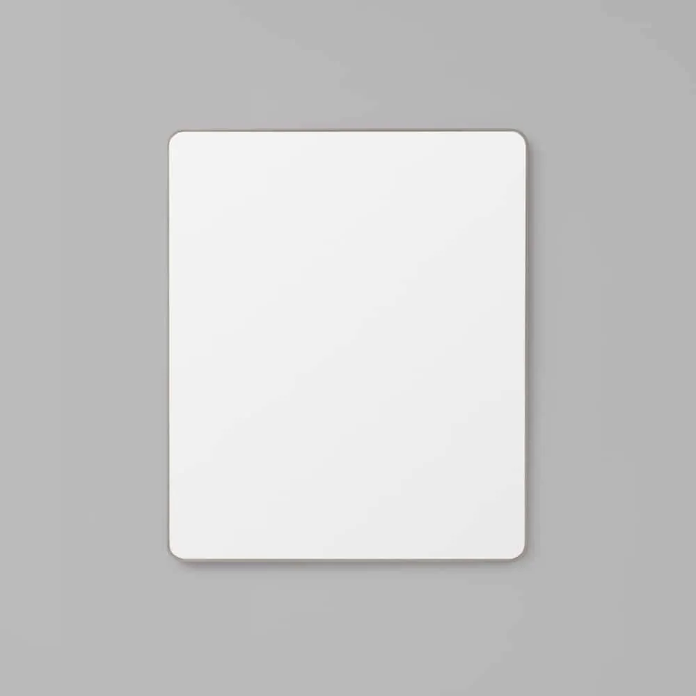 Flynn Curve Rectangle Mirror - Mid Grey Medium 100cm x 120cm