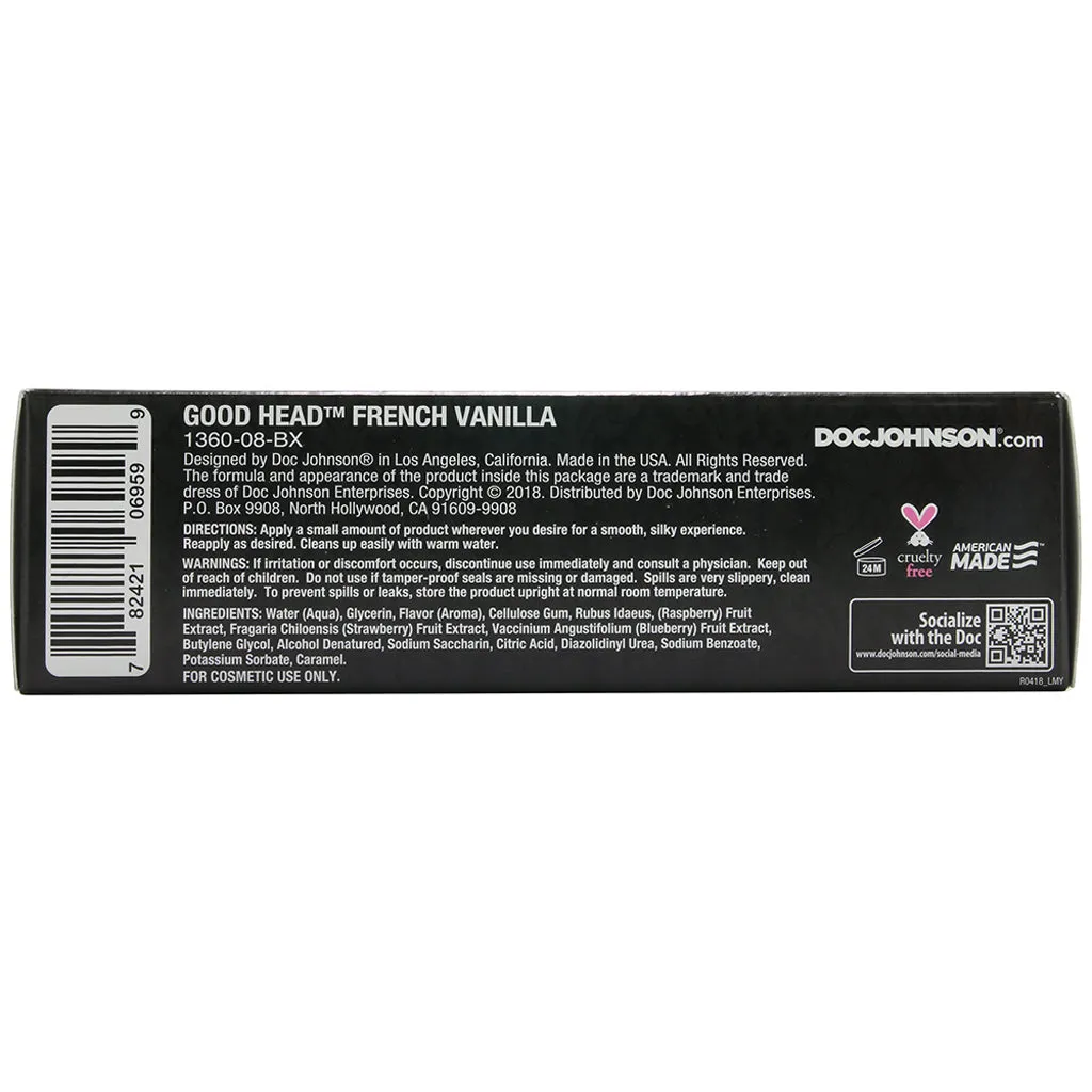 GoodHead Oral Delight Gel 4oz/113g in French Vanilla