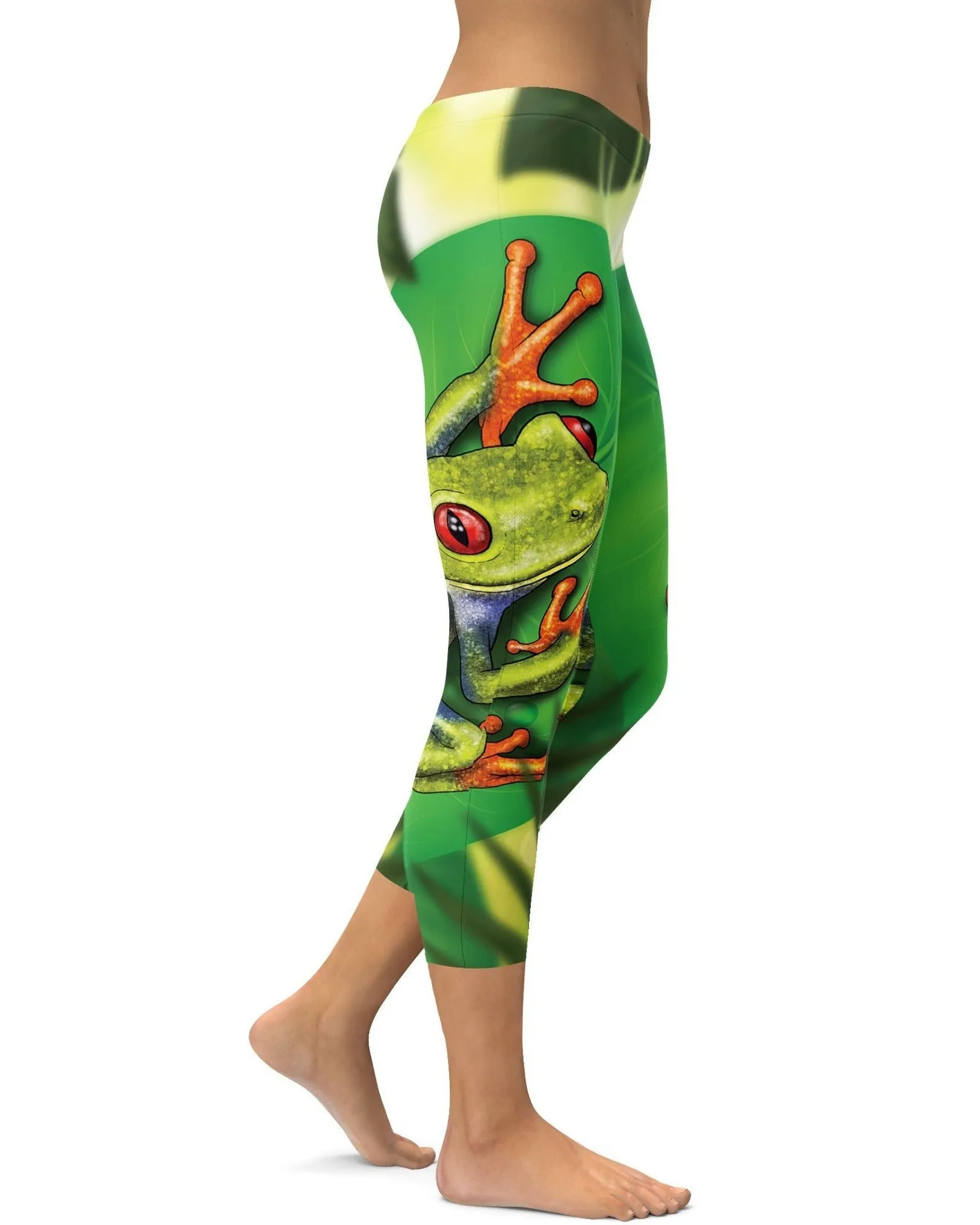 Green Tree Frog Capris