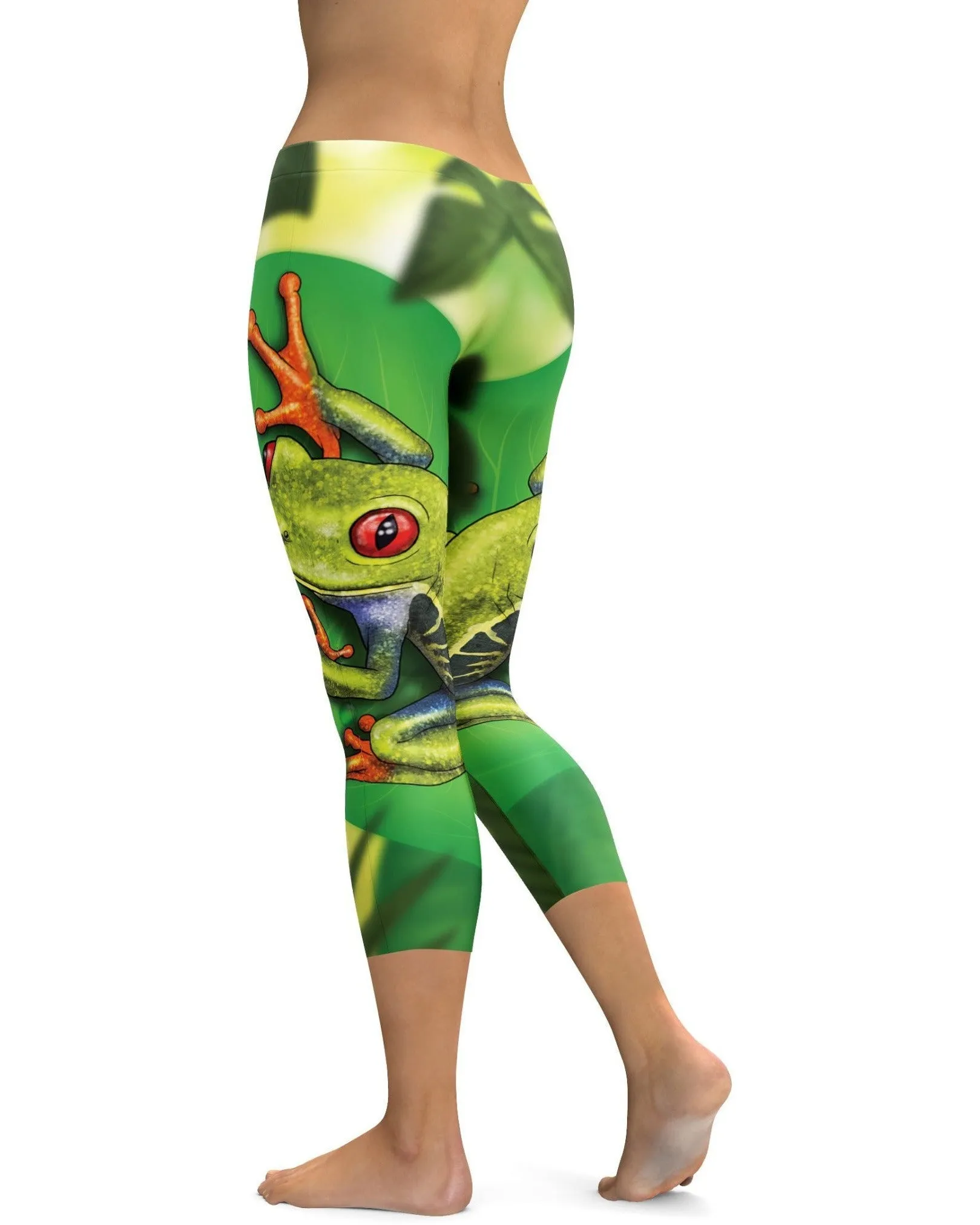 Green Tree Frog Capris