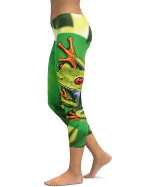 Green Tree Frog Capris