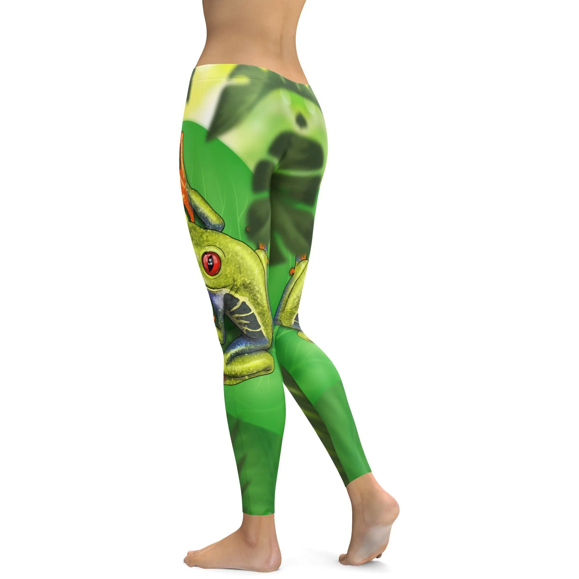 Green Tree Frog Leggings