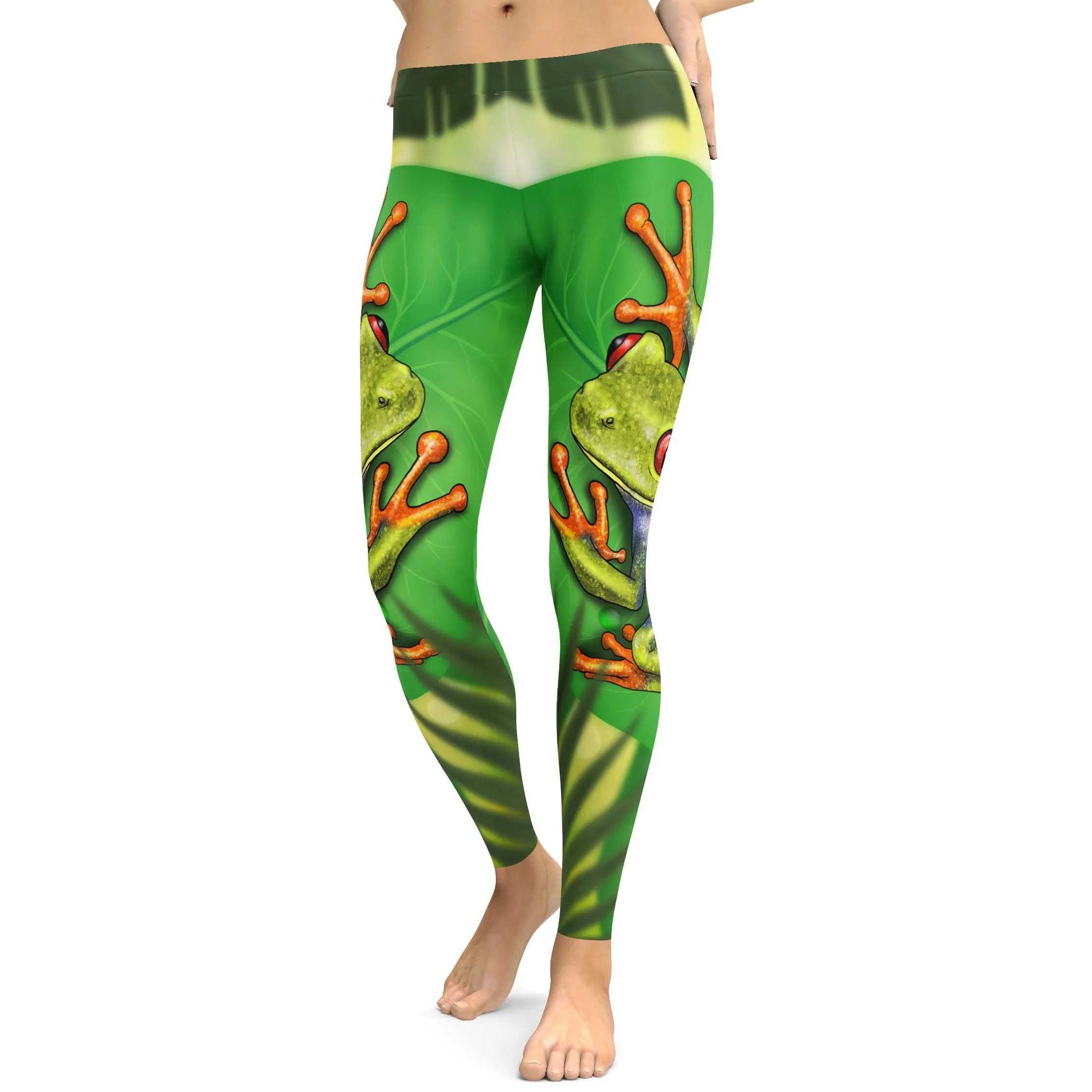 Green Tree Frog Leggings