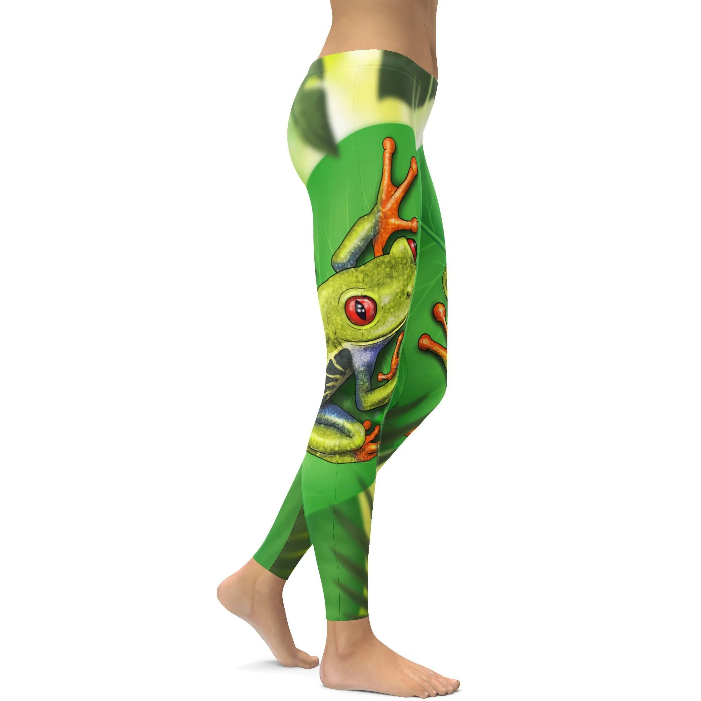 Green Tree Frog Leggings