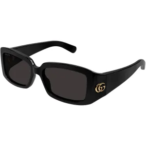 Gucci Women's Sunglasses - Black Injected Plastic Rectangular Frame | GG1403SK 001