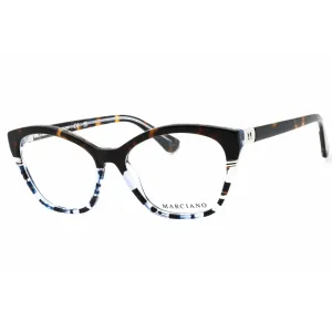 Guess By Marciano Women's Eyeglasses - Havana/Other Acetate Cat Eye Frame | GM0376 056