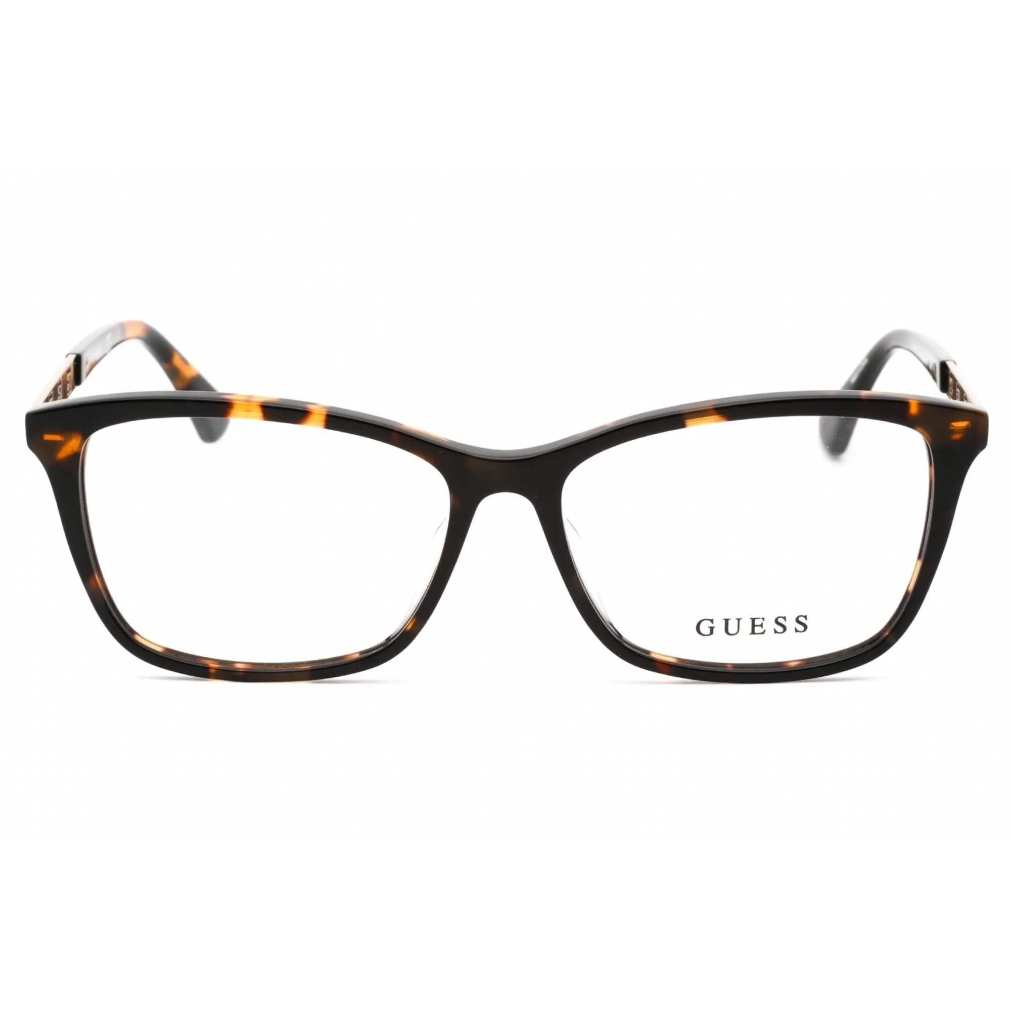 Guess Women's Eyeglasses - Clear Demo Lens Dark Havana Cat Eye Frame | GU2773-D 052