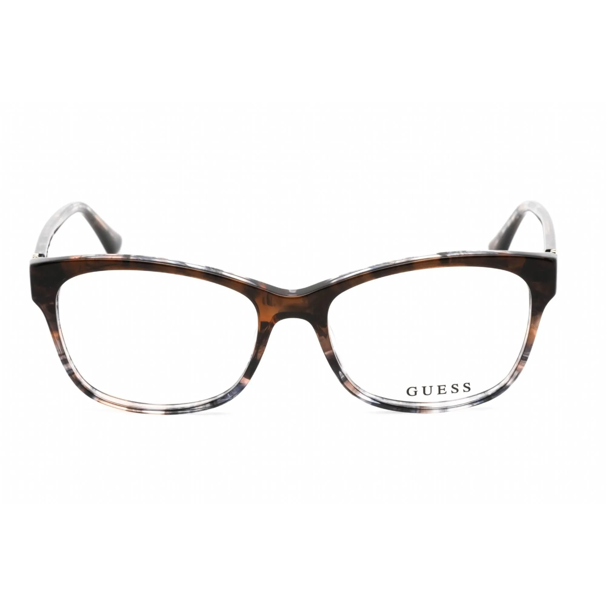Guess Women's Eyeglasses - Full Rim Cat Eye Havana/Clear Plastic Frame | GU2696 056