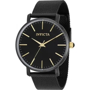 Invicta Women's Watch - Angel Quartz Black Stainless Steel Mesh Bracelet | 39371
