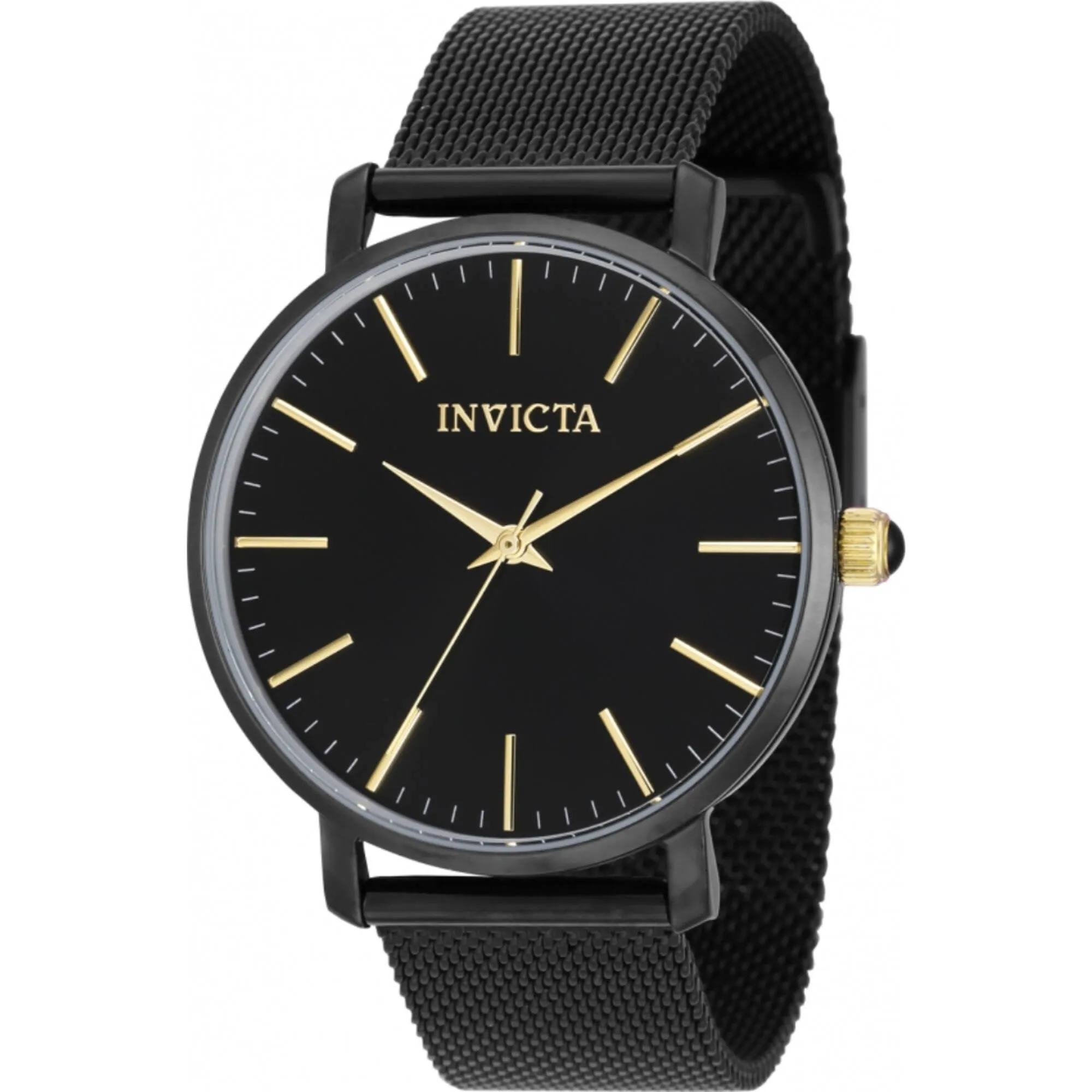 Invicta Women's Watch - Angel Quartz Black Stainless Steel Mesh Bracelet | 39371