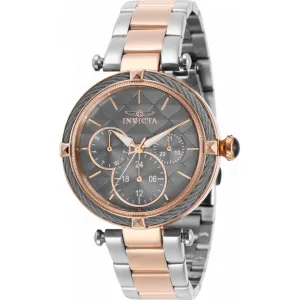 Invicta Women's Watch - Bolt Chrono Gunmetal Dial Two Tone Steel Bracelet | 28963