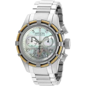 Invicta Women's Watch - Bolt Chronograph Mop Dial Stainless Steel Bracelet | 90009