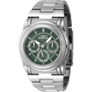 Invicta Women's Watch - Slim Green Dial Silver Stainless Steel Bracelet Date | 46265