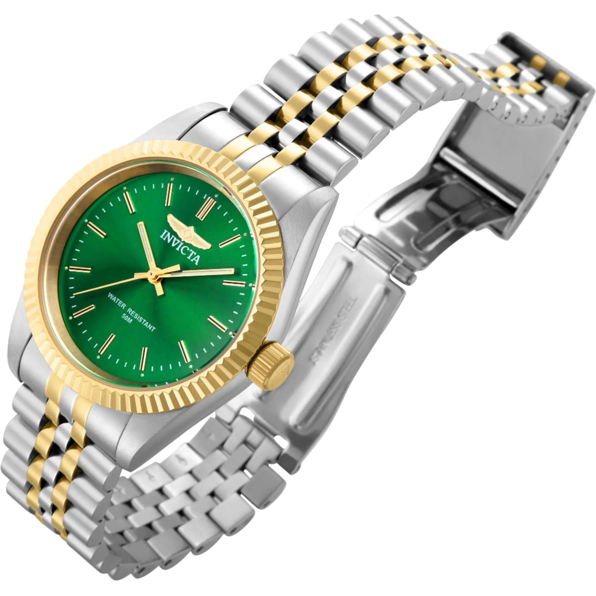 Invicta Women's Watch - Specialty Quartz Green Dial Two Tone Steel Bracelet | 29402