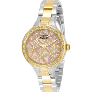 Invicta Women's Watch - Wildflower Two Tone Steel Bracelet Crystal Quartz | 35879