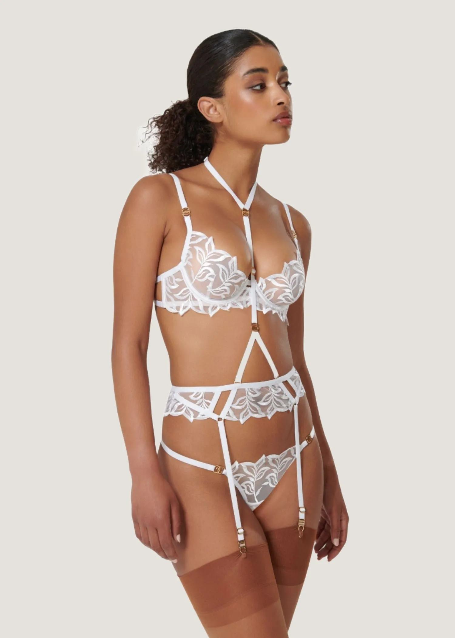 Isadora Suspender Harness (White)