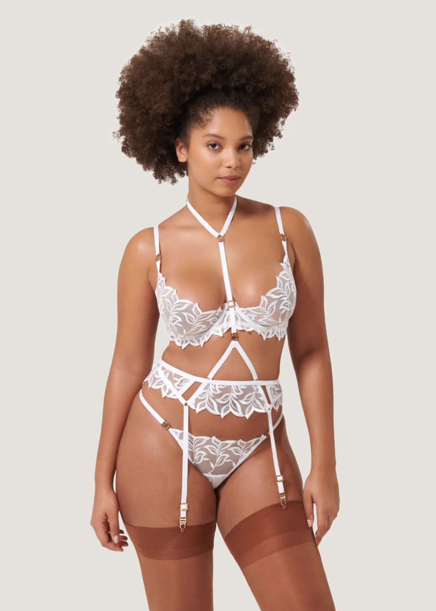 Isadora Suspender Harness (White)