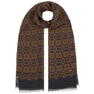 Jacquard Geometrics Cotton Scarf by Stetson