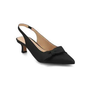 Journee Collection Womens Paloma Kitten Heel Pumps - BLACK 6 1/2 MEDIUM