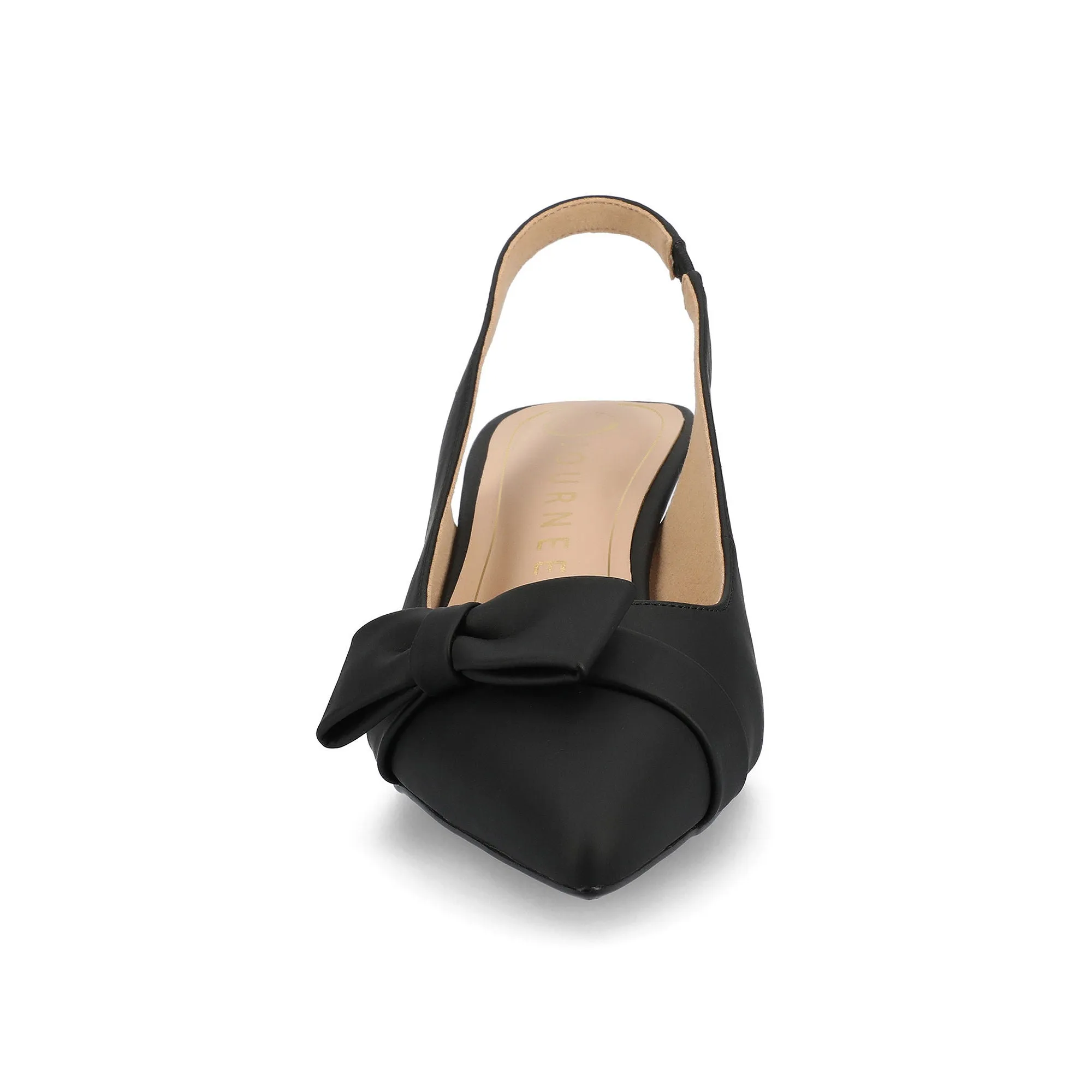 Journee Collection Womens Paloma Kitten Heel Pumps - BLACK 6 1/2 MEDIUM