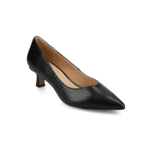 Journee Collection Womens Pammie Kitten Heel Pumps - BLACK 8 MEDIUM