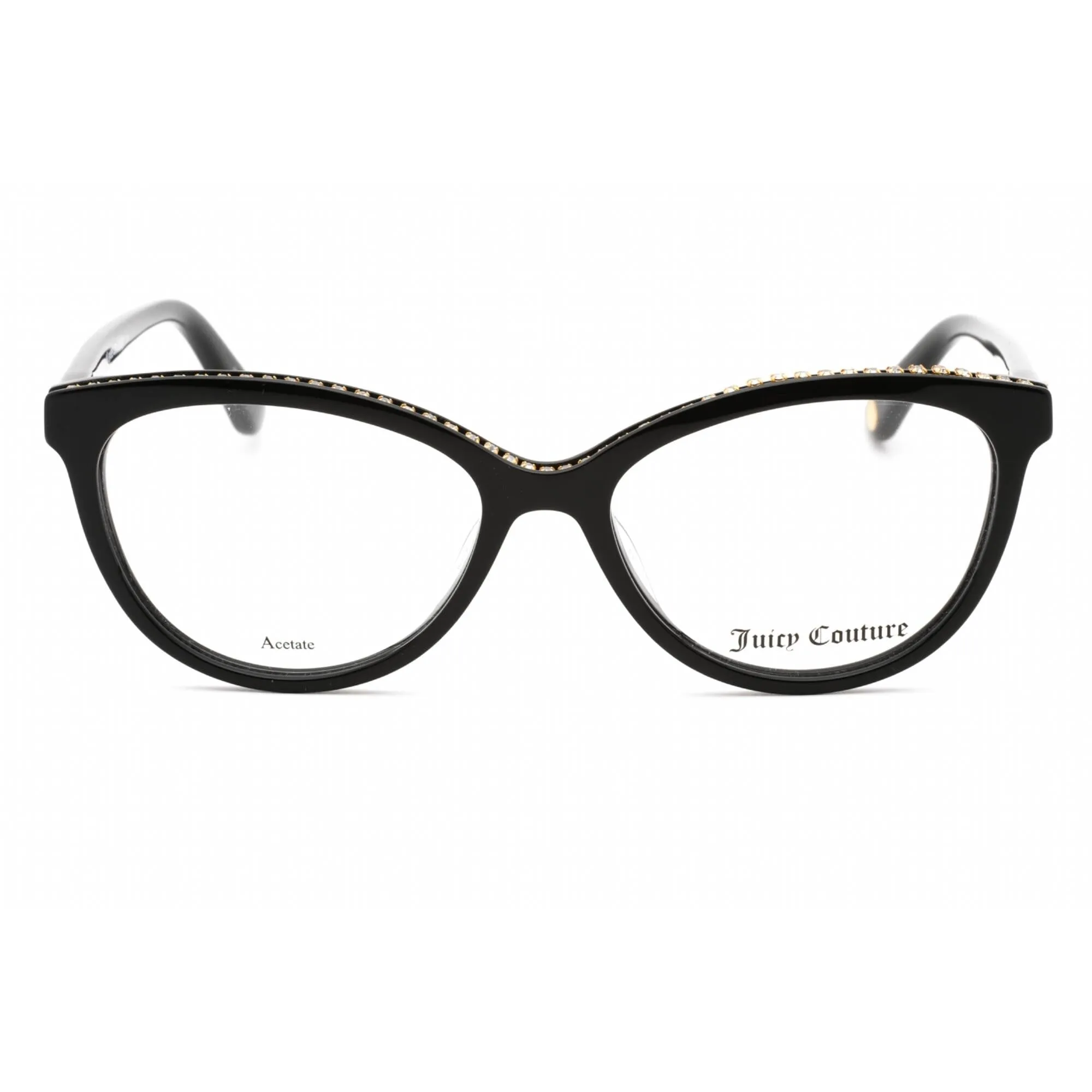 Juicy Couture Women's Eyeglasses - Black Cat Eye Full Rim Frame | Ju 180 0807 00