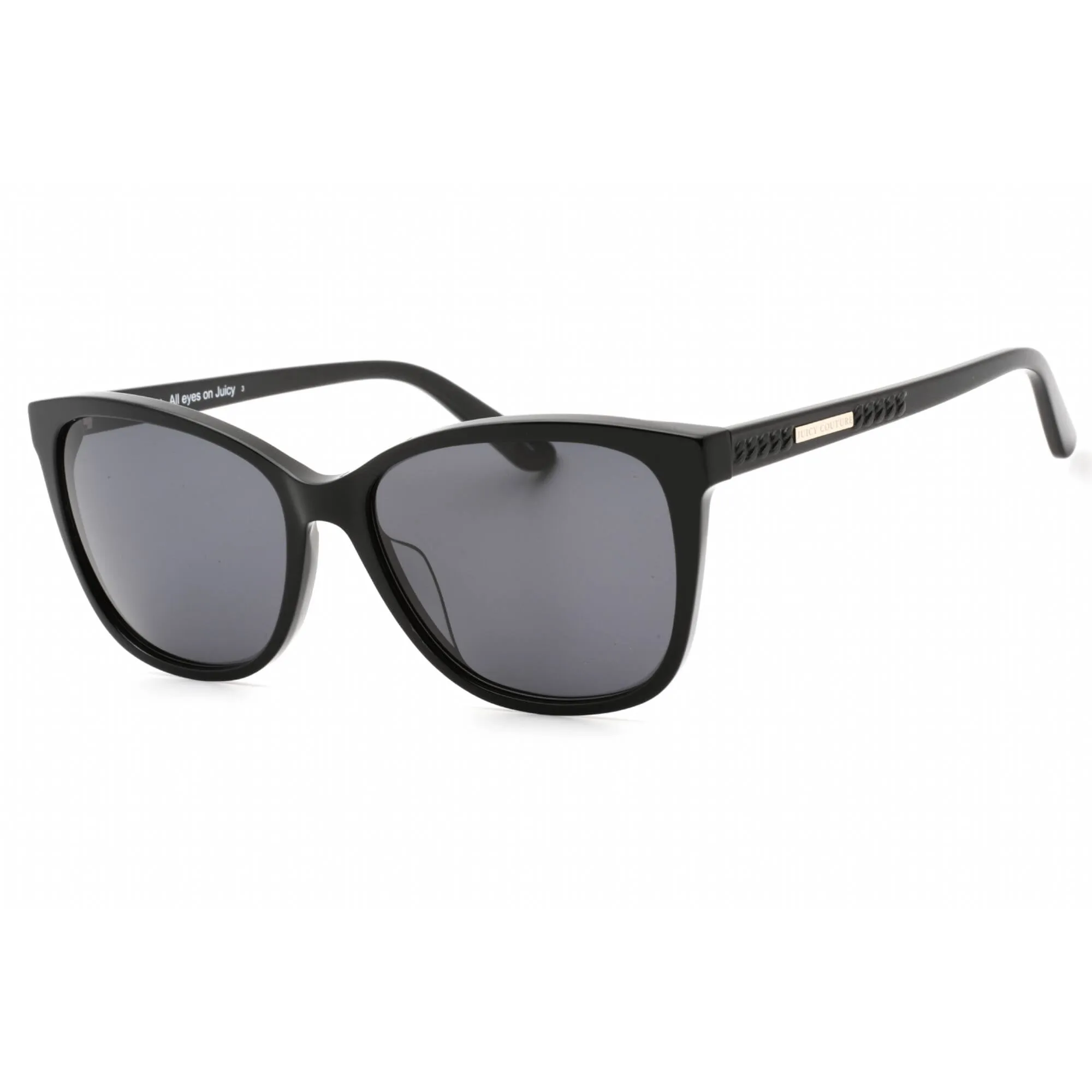 Juicy Couture Women's Sunglasses - Black Cat Eye Plastic Frame | JU 617/G/S 0807 IR