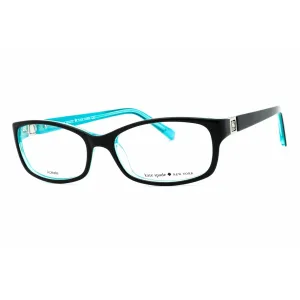 Kate Spade Women's Eyeglasses - Black Aqua Plastic Rectangular | Regine Us 0DH4 00