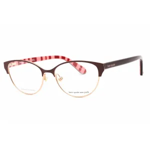 Kate Spade Women's Eyeglasses - Burgundy Metal Cat Eye Shape Frame | EMELYN 0LHF 00