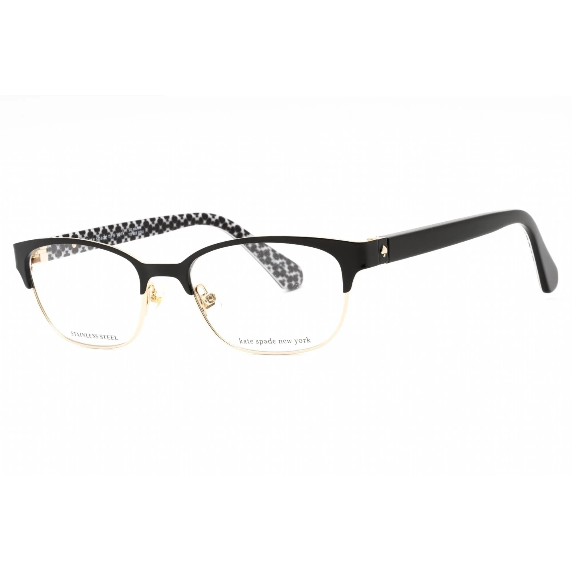 Kate Spade Women's Eyeglasses - Pattern Black Metal Oval Frame | Diandra 07RM 00