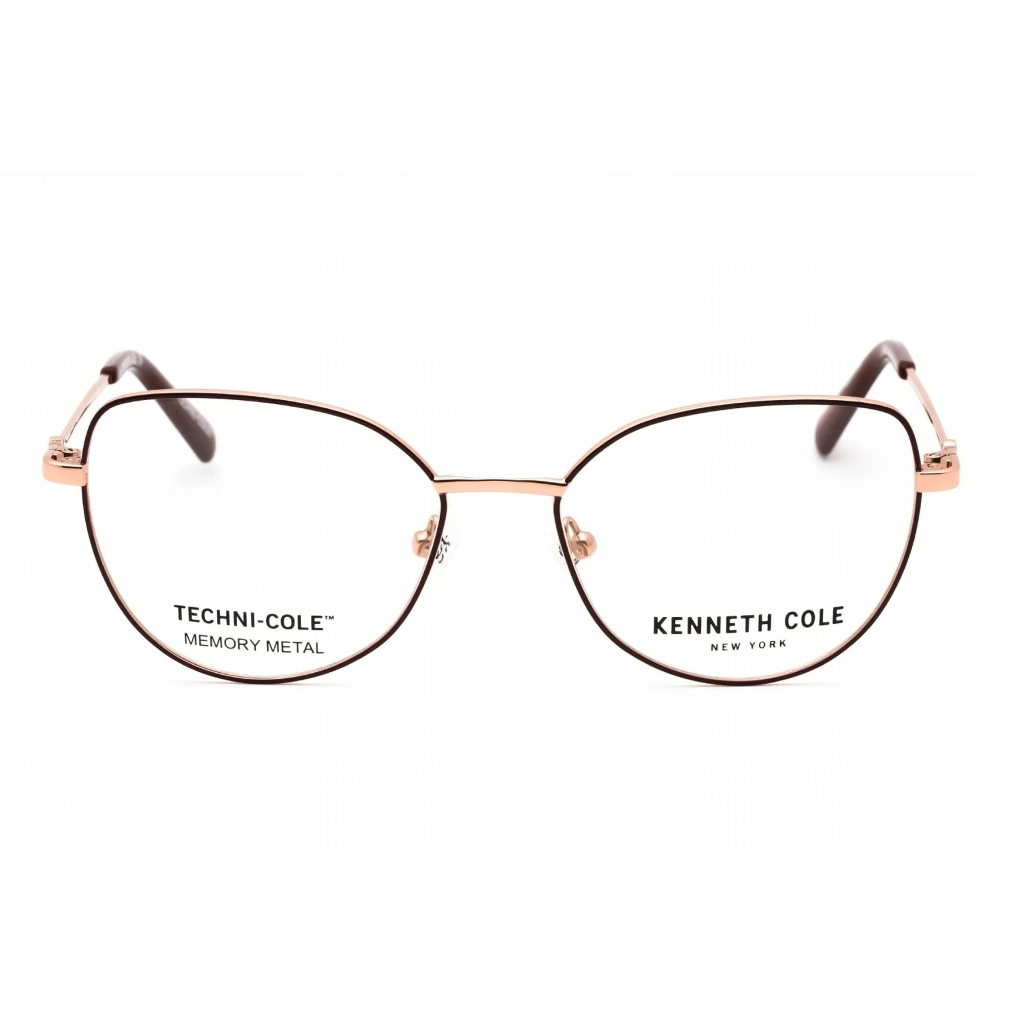 Kenneth Cole New York Women's Eyeglasses - Shiny Bordeaux Cat Eye Frame | KC0347 069