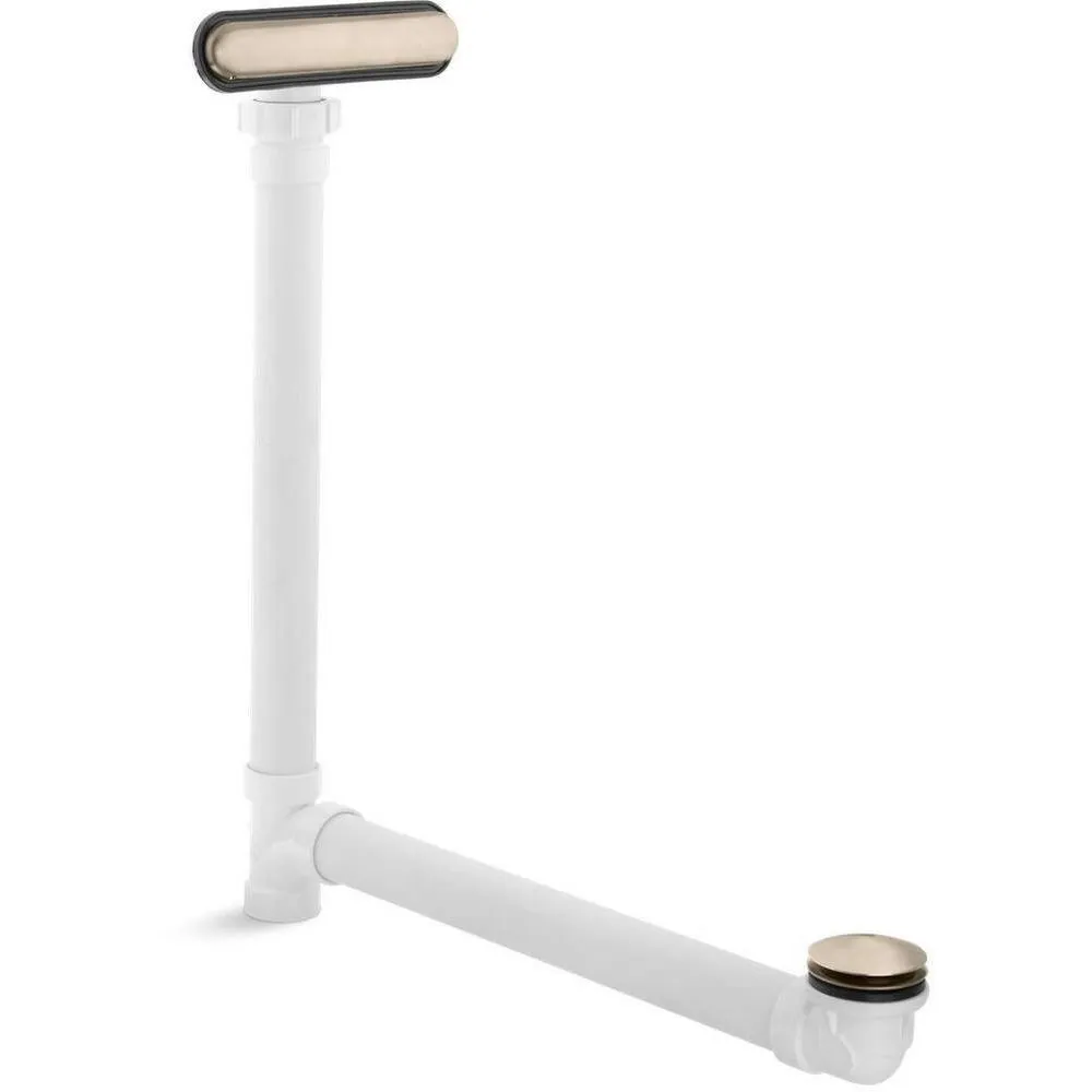 KOHLER K-7272-BV Clearflo Slotted Overflow Bath Drain, Vibrant Brushed Bronze