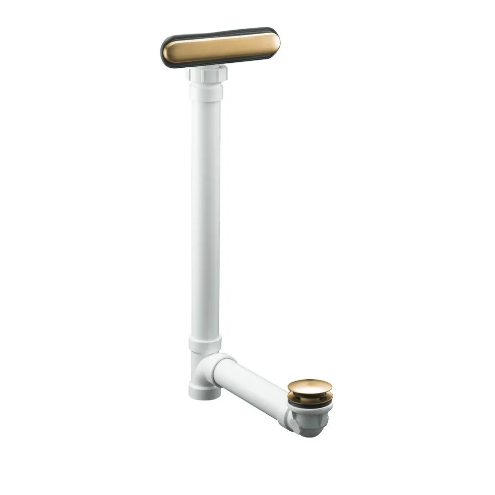 KOHLER K-7272-BV Clearflo Slotted Overflow Bath Drain, Vibrant Brushed Bronze