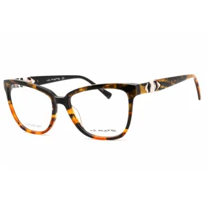 La Matta Women's Eyeglasses - Full Rim Cat Eye Colored Havana Plastic | LMV3318 C1