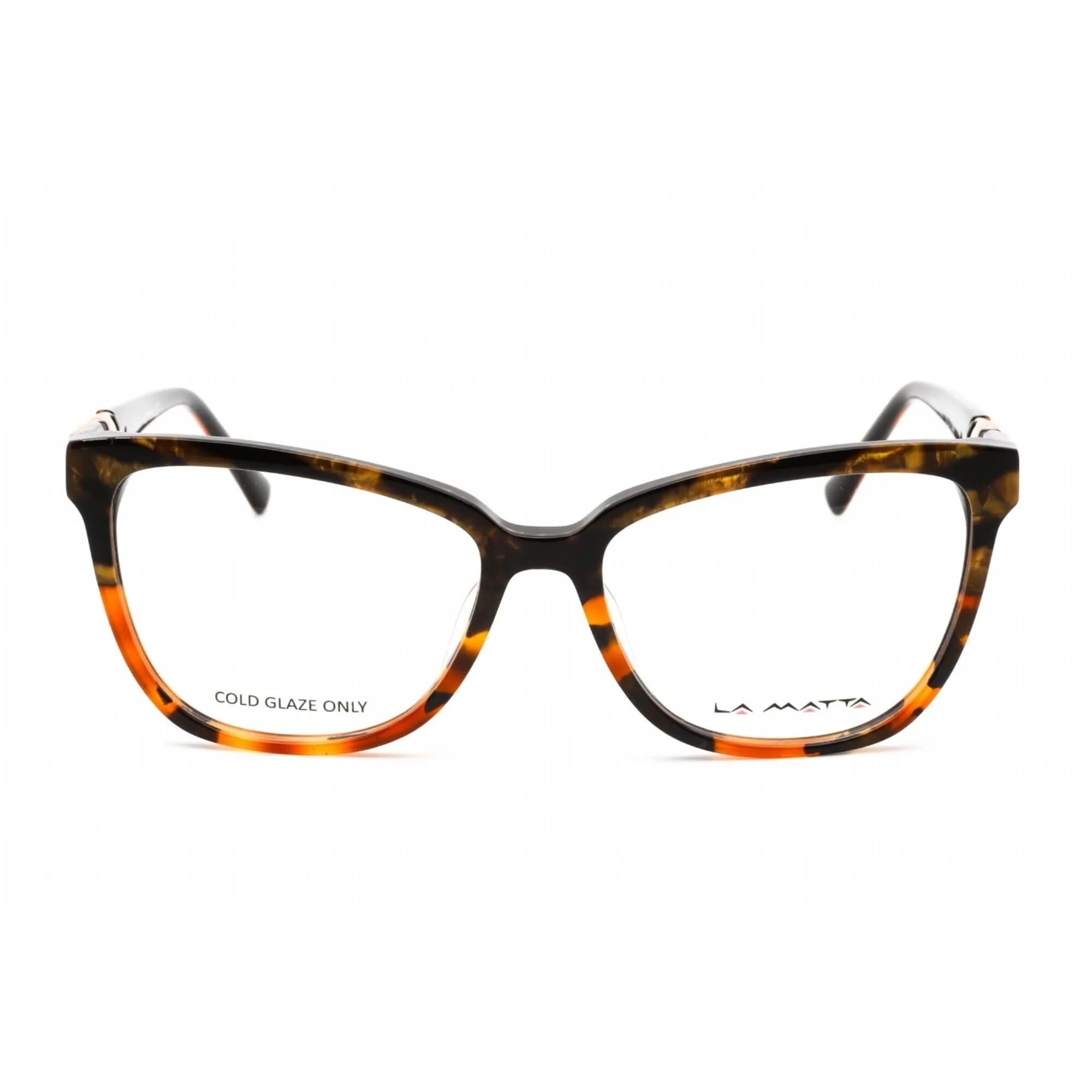 La Matta Women's Eyeglasses - Full Rim Cat Eye Colored Havana Plastic | LMV3318 C1