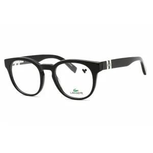 Lacoste Women's Eyeglasses - Black Round Full Rim Frame Clear Demo Lens | L2904 001