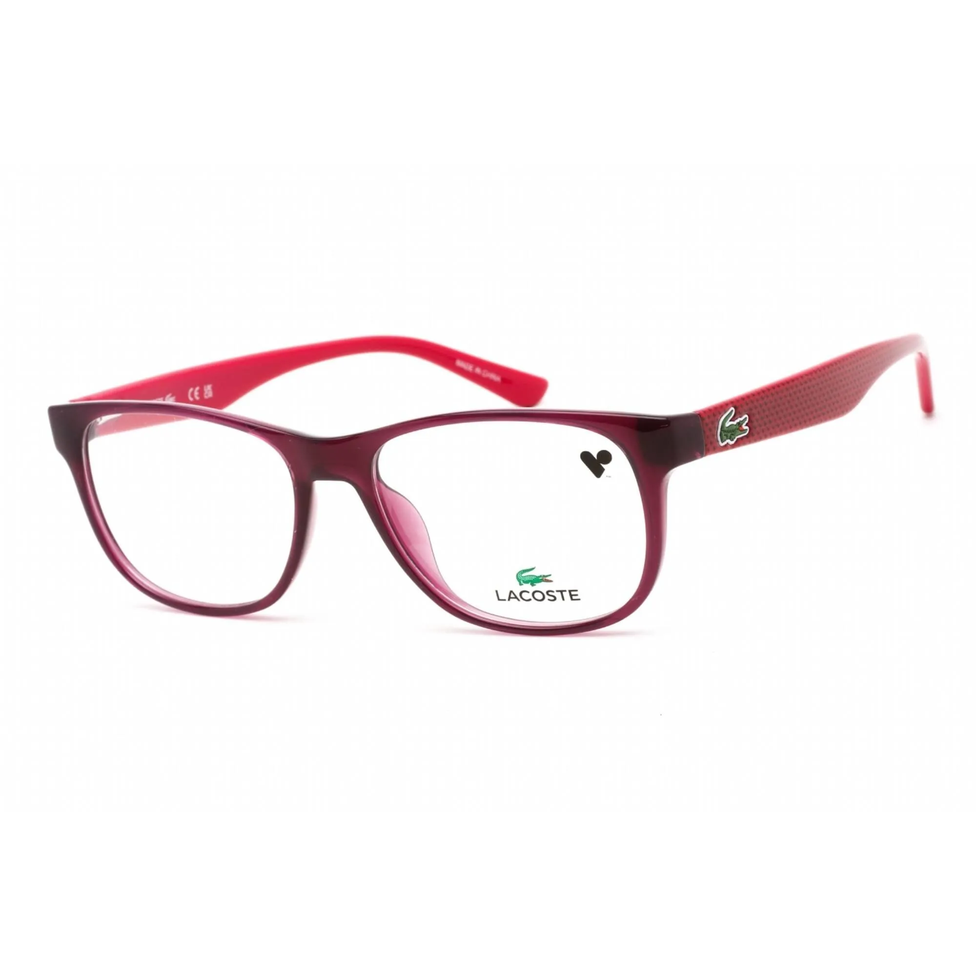 Lacoste Women's Eyeglasses - Clear Lens Violet Plastic Square Shape Frame | L2743 514