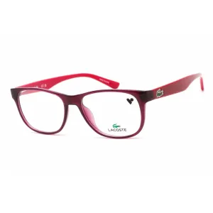 Lacoste Women's Eyeglasses - Clear Lens Violet Plastic Square Shape Frame | L2743 514