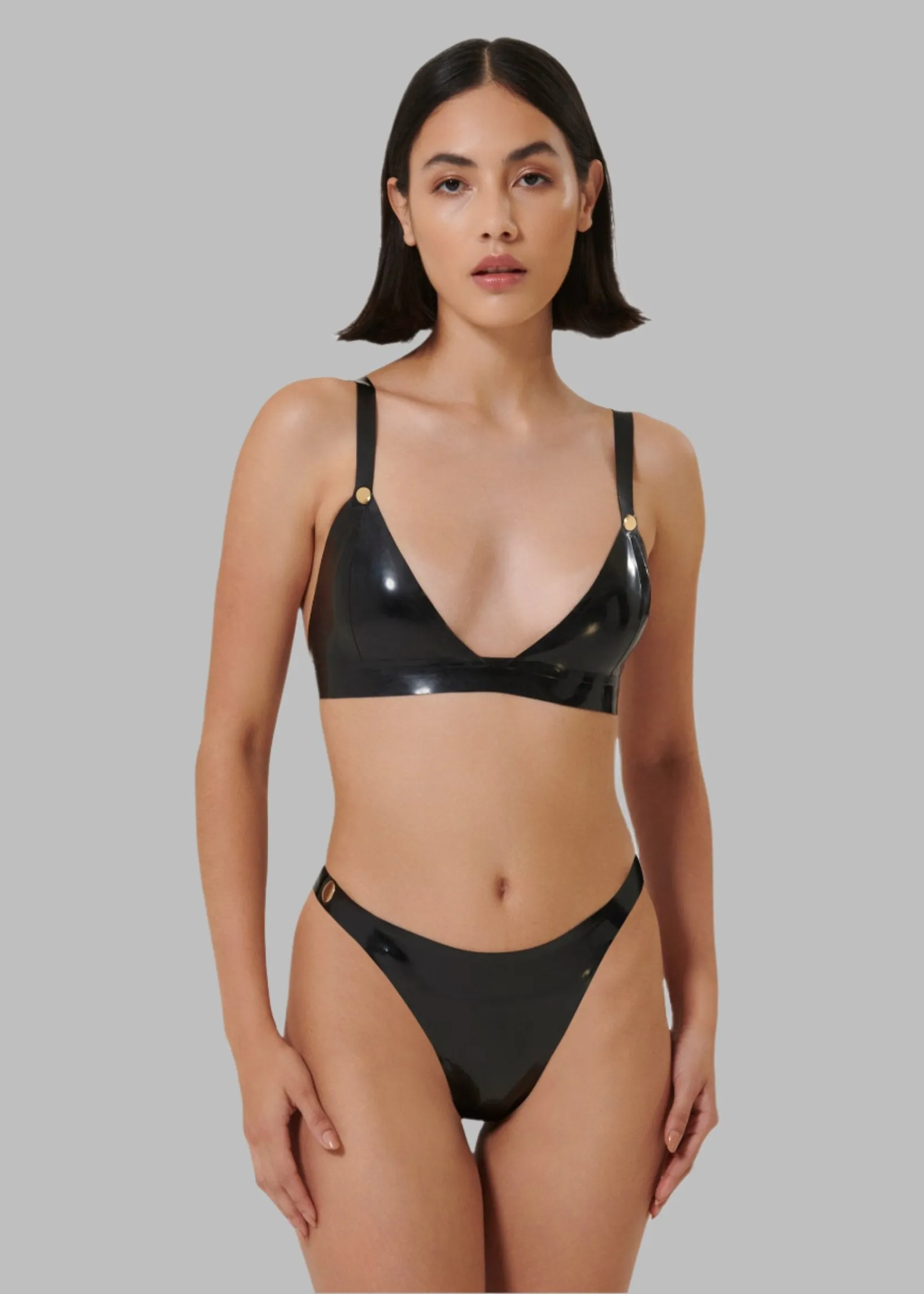 Latex Thong (Black)