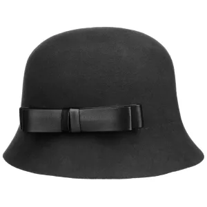 Lianda Cloche Wool Felt Hat by Lierys
