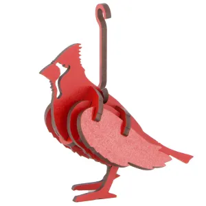 Little & Wood: Vibrant Cardinal 3D Wooden Puzzle Kit