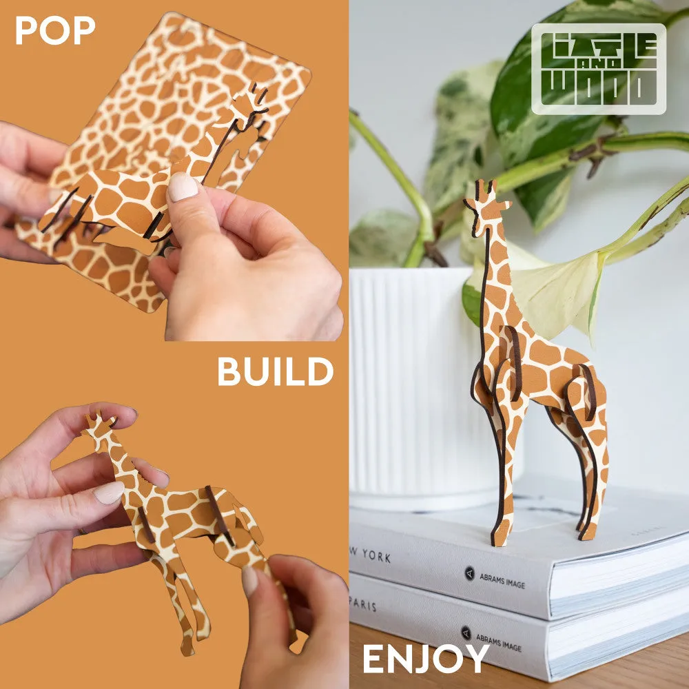 Little & Wood: Vibrant Cardinal 3D Wooden Puzzle Kit
