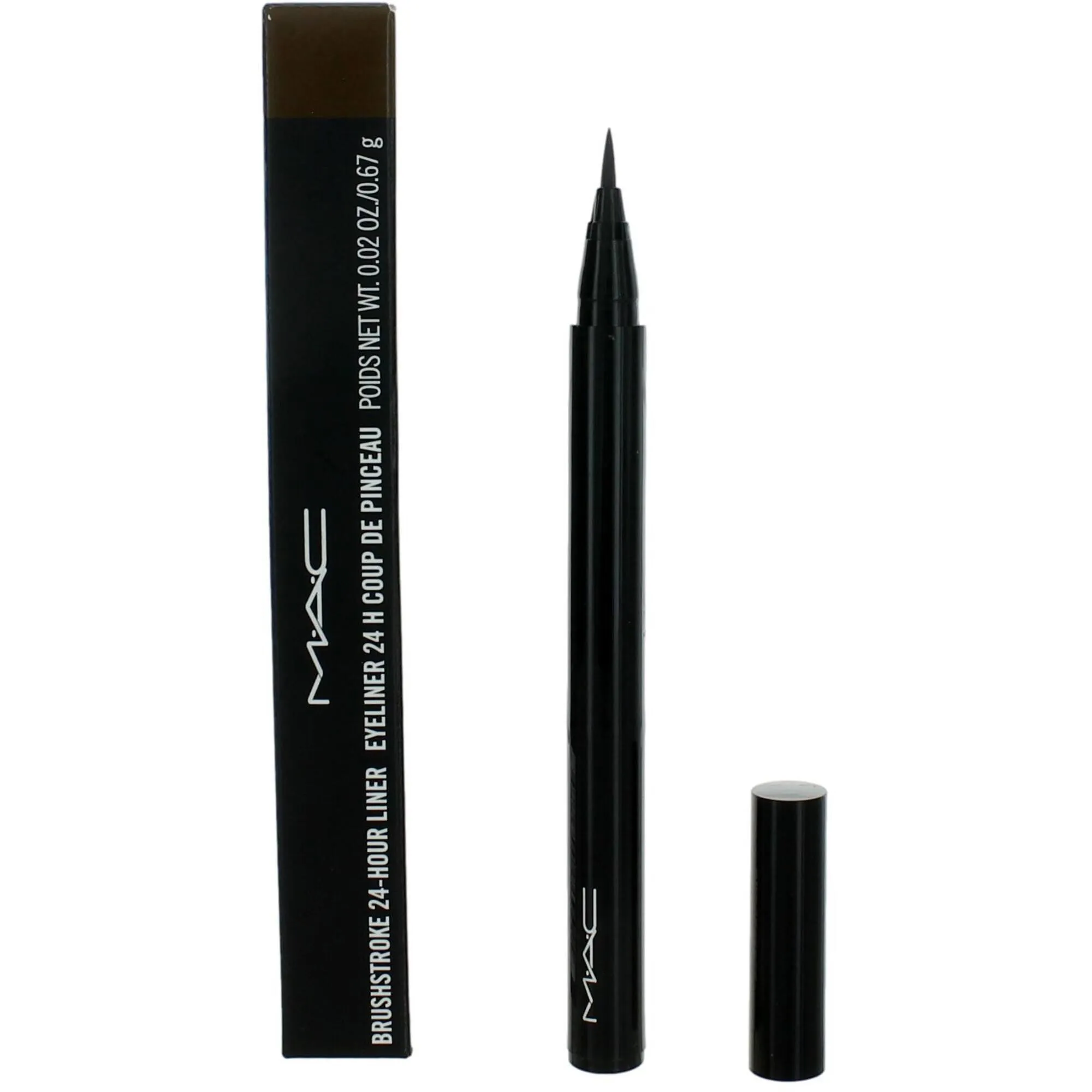 MAC Women's Eyeliner - Brushstroke 24-Hour Smudge-Proof Brushbrown, 0.02 oz